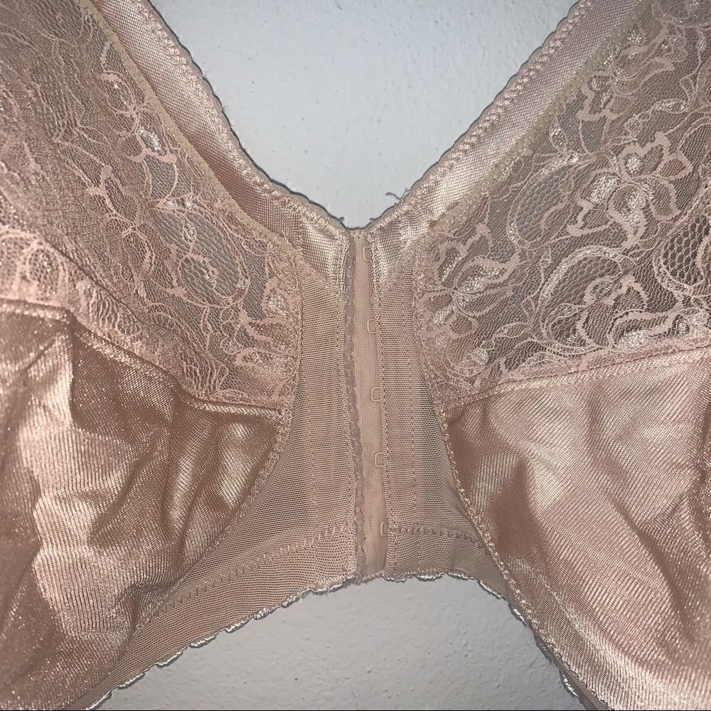 Glamorise Front Hook Closure Racerback Full Coverage Bra - Picture 2 of 6